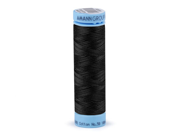 Ață de cusut din bumbac 100% Amann Triana Premium – 100m, Eticheta Nr. 50 | Ață de înaltă rezistență pentru îmbrăcăminte, lenjerie de pat și textile de casă