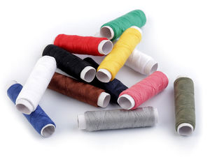Set premium de ațe de cusut din poliester - 40/2, 45m (Mix de 12 culori asortate)