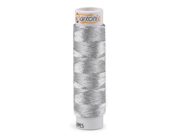 Ață metalizată premium Karolina 1 pentru broderie și dantelă, 100m