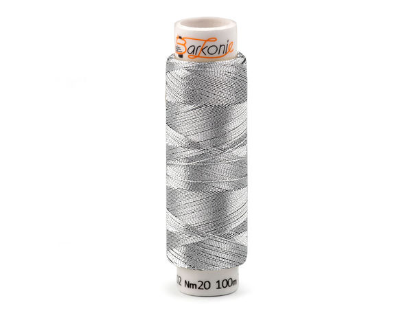 Fir metalizat premium Elisabeth 1 pentru cusut, broderie și dantelărie, 100m