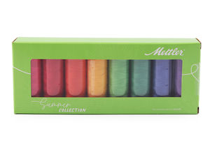 Set de ață de cusut din bumbac mercerizat Mettler Silk-Finish (8 x 150m)