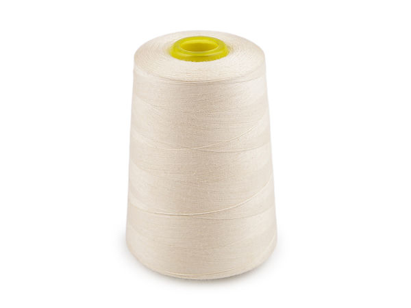 Ață de cusut premium 100% bumbac 40S/2 – 5000 yarzi (Ecru deschis)