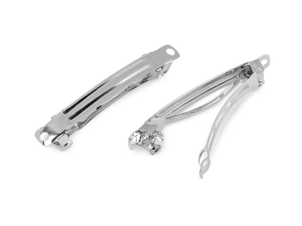 Baze pentru clame de păr în stil franțuzesc DIY - Cleme metalice nefinisate pentru lucru manual și confecționarea de bijuterii, 6x60mm