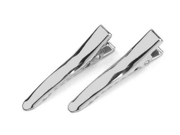 Agrafe de păr tip crocodil din metal cu dinți (35 mm) - Baze simple premium pentru galanterie, proiecte creative, fundițe de păr și bijuterii