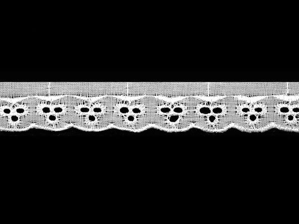 Dantelă premium Broderie Anglaise Madeira din poliester - 20mm