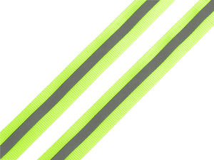 Chingă reflectorizantă premium pe suport textil (15 mm) - garnitură de înaltă vizibilitate pentru îmbrăcăminte și echipamente