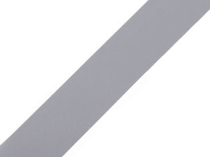 Chingă reflectorizantă premium pentru cusut, lățime 30 mm - Gri porumbel