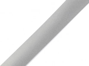 Bandă reflectorizantă termoadezivă premium tip chingă (20 mm) - Gri porumbel