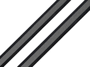 Bandă textilă reflectorizantă premium tip chingă - panglică diagonală de 10 mm pentru galanterie și proiecte de lucru manual