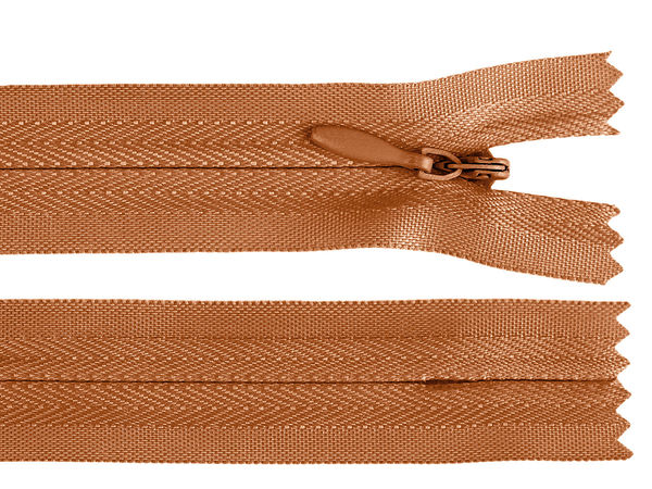 Fermoar ascuns premium nr. 3 cu capăt închis (22 cm, spirală din nailon)
