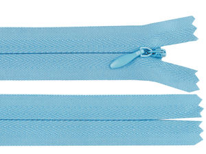 Fermoar ascuns premium nr. 3, închis la capăt, 25 cm | Fermoar durabil din nailon pentru rochii, fuste și proiecte de galanterie