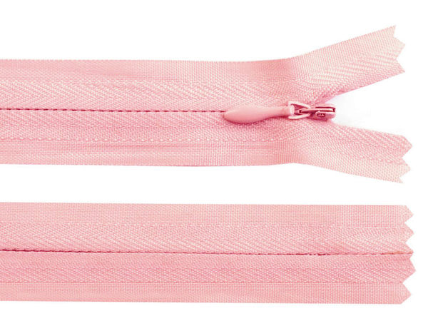 Fermoar ascuns premium nr. 3 cu spirală din nylon, fermoar fix invizibil de 30 cm