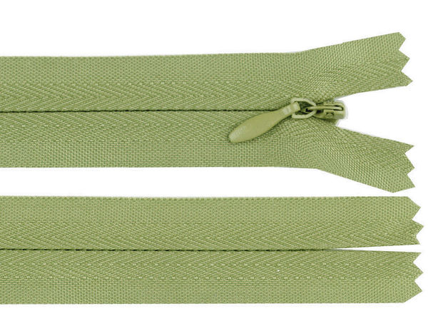 Fermoar ascuns premium închis la capăt din nailon, 60 cm (Nr. 3) - Fermoar invizibil multicolor pentru articole vestimentare și proiecte de croitorie