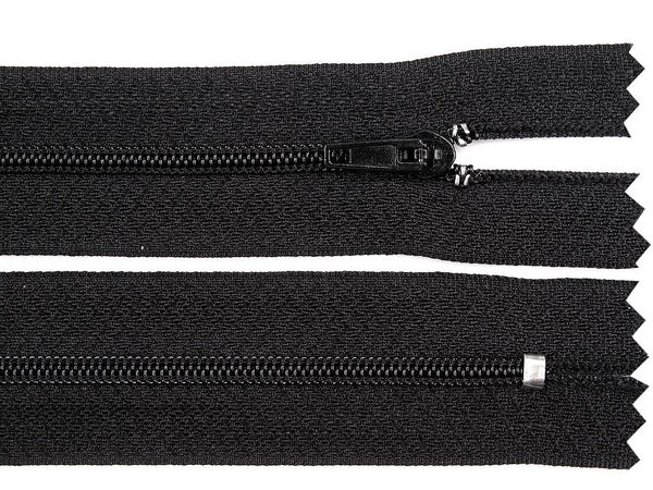 Fermoar spiralat nedetașabil din nailon nr. 3 premium, cu cursor pinlock (20 cm)