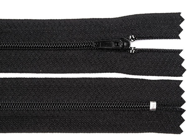 Fermoar premium nedetașabil cu spiră din nylon nr. 3 și cursor pinlock securizat (45 cm)