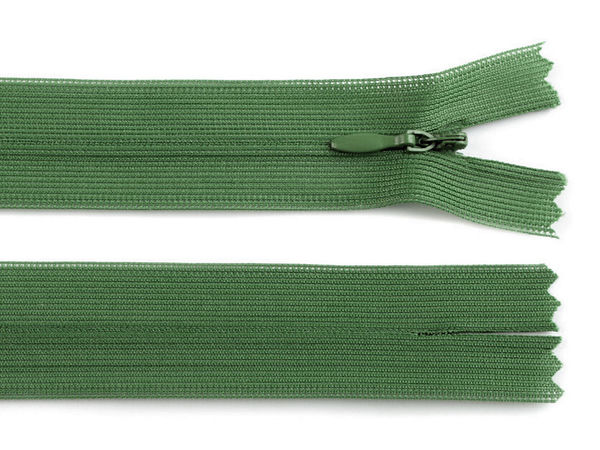 Fermoar ascuns premium nr. 3 cu spirală din nailon (50 cm) - Fermoar nedetașabil din dederon pentru croitorie și cusut