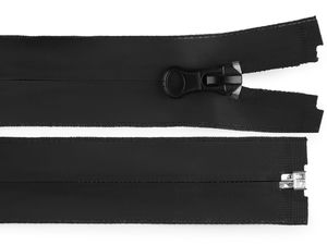 Fermoar spiralat detașabil premium nr. 7, rezistent la apă - 65 cm (Negru mat)