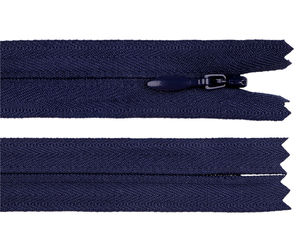 Fermoar invizibil nedetașabil din nailon spiralat YKK Nr. 4 (60 cm)