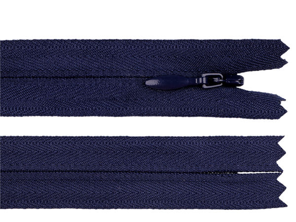 Fermoar invizibil nedetașabil din nailon spiralat YKK Nr. 4 (60 cm)