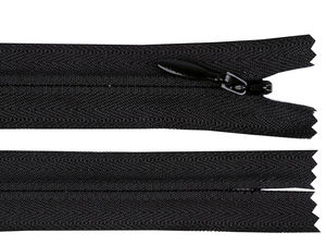 Fermoar ascuns din nailon YKK Nr. 4, cu capăt închis - 50 cm