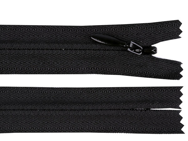Fermoar ascuns din nailon YKK Nr. 4, cu capăt închis - 50 cm