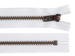 Fermoar metalic nedetașabil YKK Nr. 5 (18 cm) pentru blugi, jachete și accesorii