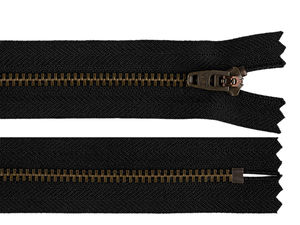 Fermoar metalic închis YKK Nr. 4, 18 cm - Fermoar premium pentru blugi, jachete și îmbrăcăminte exterioară