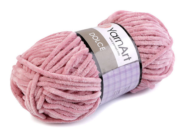 Fir chenille premium YarnArt Dolce – Fir moale de catifea pentru tricotat și croșetat (100g)
