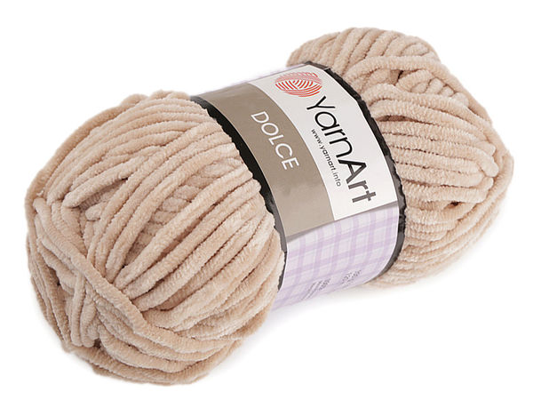 Fir chenille premium YarnArt Dolce – Fir moale de catifea pentru tricotat și croșetat (100g)