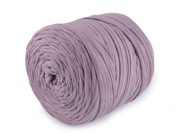Fir textil premium tip spaghete (T-shirt yarn) din materiale reciclate (550-700g) - Șnur elastic din material textil pentru tricotat și croșetat