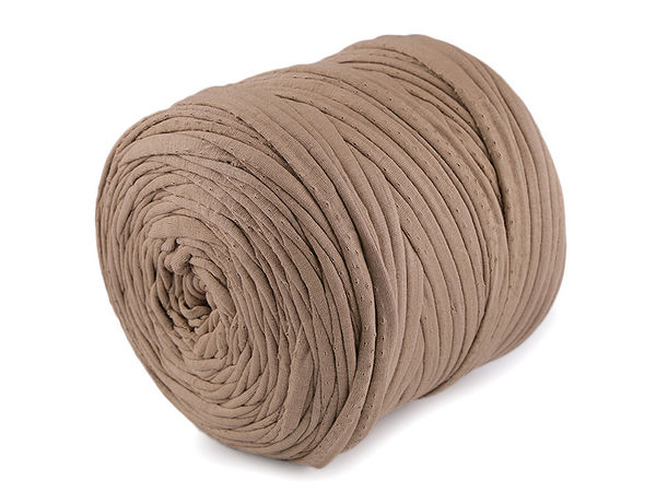 Fir textil premium tip spaghete (T-shirt yarn) din materiale reciclate (550-700g) - Șnur elastic din material textil pentru tricotat și croșetat