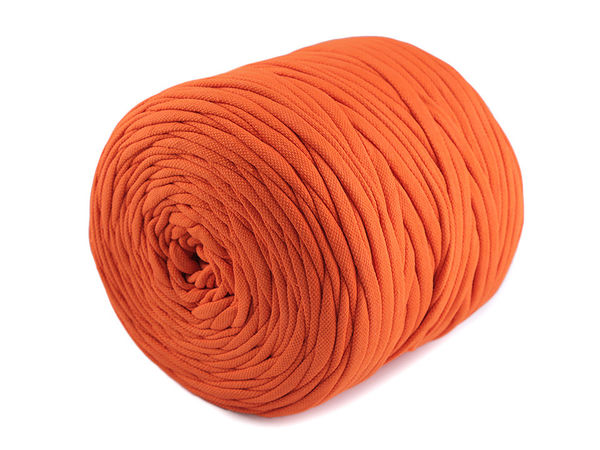 Fir textil premium tip spaghete (T-shirt yarn) din materiale reciclate (550-700g) - Șnur elastic din material textil pentru tricotat și croșetat