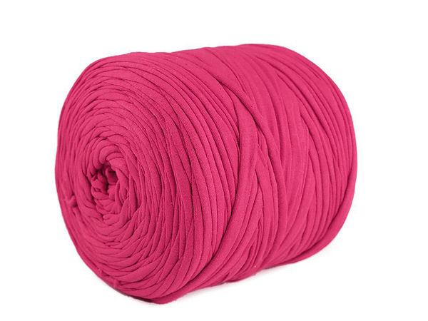 Fir textil premium tip spaghete (T-shirt yarn) din materiale reciclate (550-700g) - Șnur elastic din material textil pentru tricotat și croșetat