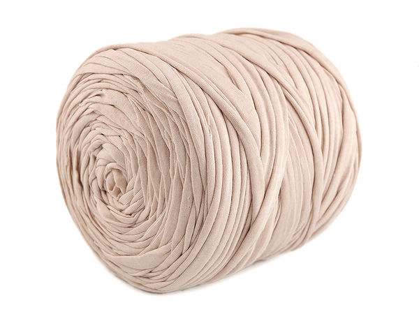Fir textil premium tip spaghete (T-shirt yarn) din materiale reciclate (550-700g) - Șnur elastic din material textil pentru tricotat și croșetat