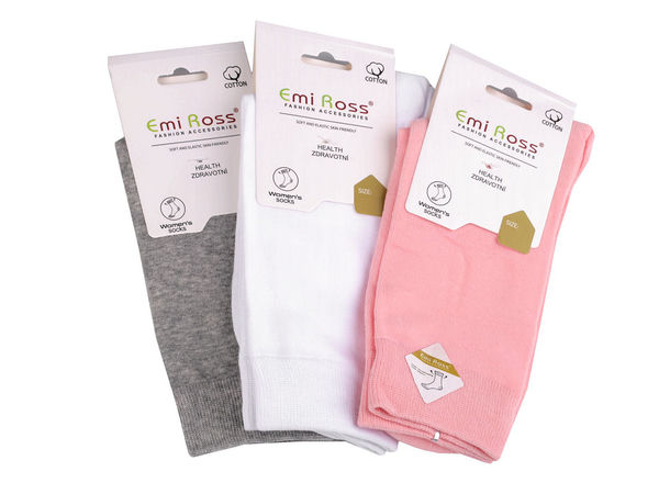 Șosete premium din bumbac pentru damă Emi Ross – Șosete confortabile și respirabile cu cusături plate la degete