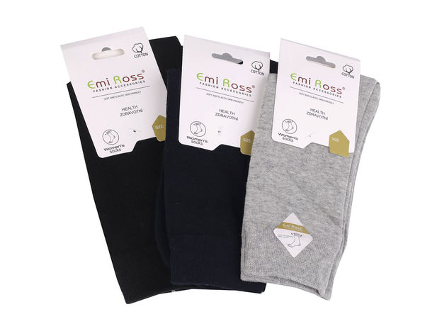 Șosete premium din bumbac pentru damă Emi Ross – Șosete confortabile și respirabile cu cusături plate la degete