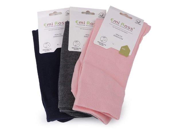 Șosete premium din bumbac pentru damă Emi Ross – Șosete confortabile și respirabile cu cusături plate la degete