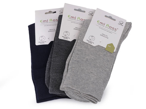 Șosete premium din bumbac pentru damă Emi Ross – Șosete confortabile și respirabile cu cusături plate la degete