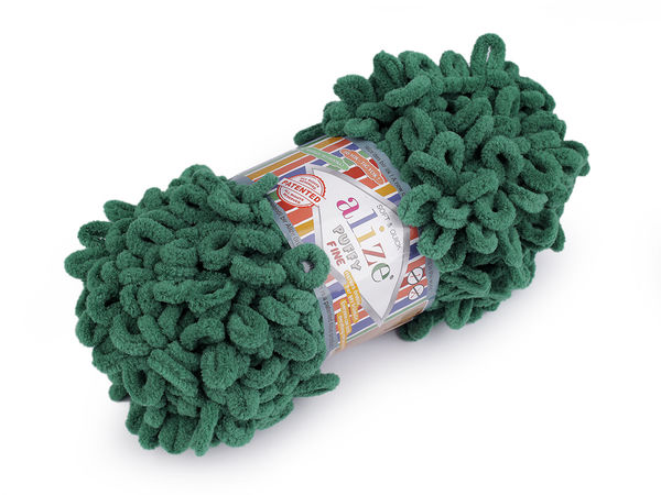 Fir de tricotat cu bucle Alize Puffy Fine – Fir chenille moale premium (100g) pentru tricotat manual