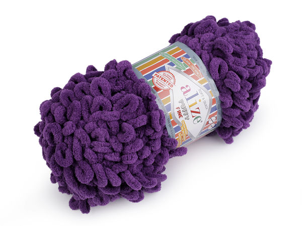 Fir de tricotat cu bucle Alize Puffy Fine – Fir chenille moale premium (100g) pentru tricotat manual