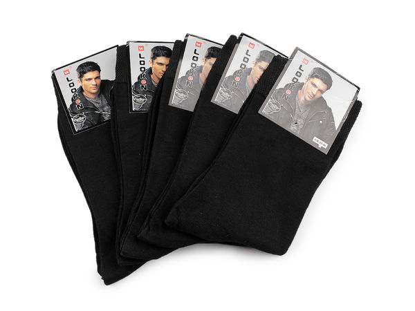 Set premium de șosete din bumbac pentru bărbați (7 perechi) - Șosete lungi respirabile cu tiv lejer, negru