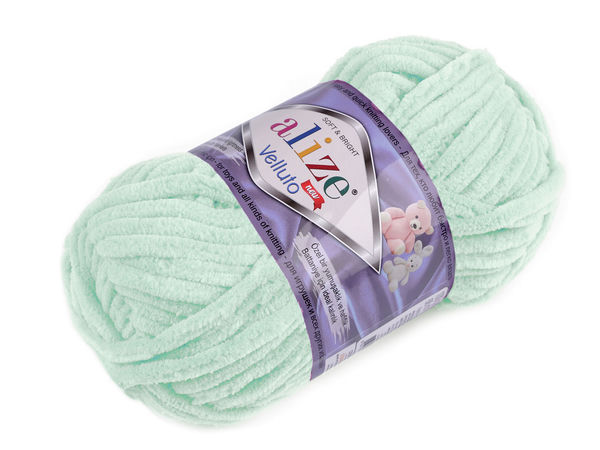 Fir de tricotat și croșetat Alize Velluto Premium Chenille - Super Bulky, 100g
