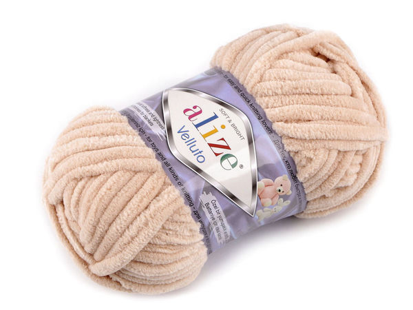 Fir de tricotat și croșetat Alize Velluto Premium Chenille - Super Bulky, 100g