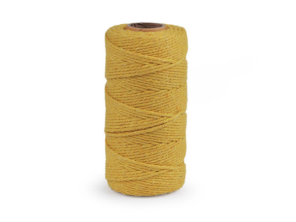 Șnur premium din bumbac pieptănabil pentru macrame și croșetat - Fir moale cu răsucire simplă pentru creații handmade și decorațiuni interioare