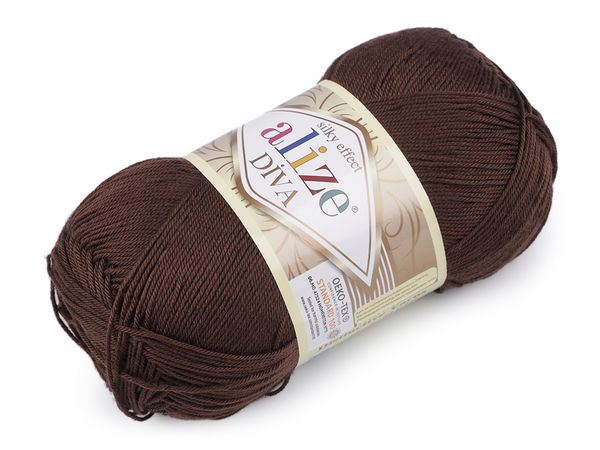 Fir de tricotat și croșetat Alize Diva Premium (100g) – Fir moale cu efect de mătase