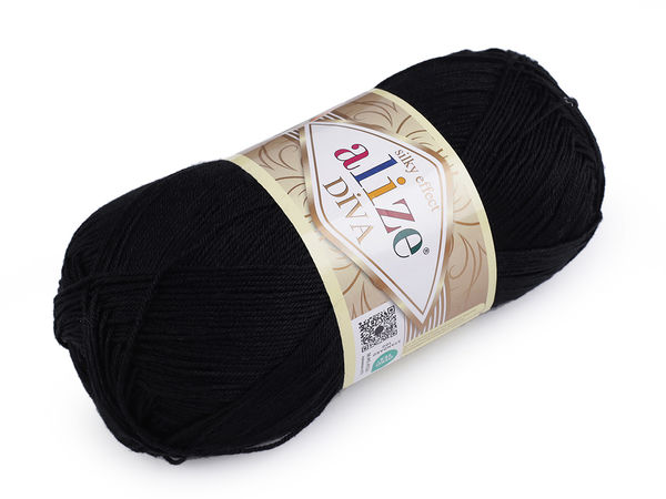 Fir de tricotat și croșetat Alize Diva Premium (100g) – Fir moale cu efect de mătase