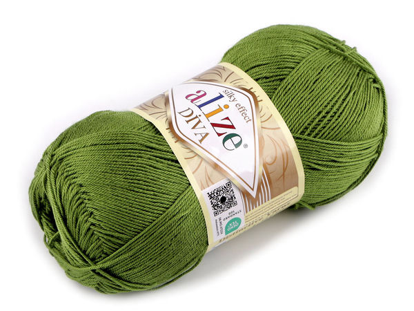 Fir de tricotat și croșetat Alize Diva Premium (100g) – Fir moale cu efect de mătase