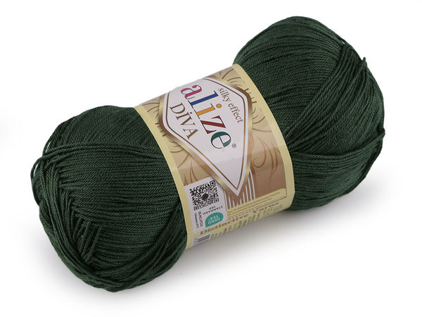 Fir de tricotat și croșetat Alize Diva Premium (100g) – Fir moale cu efect de mătase