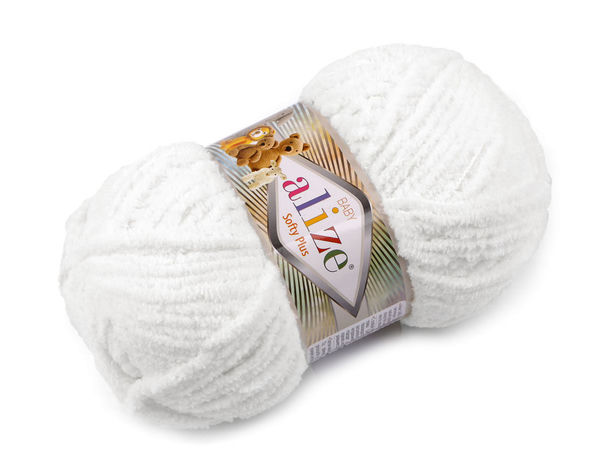 Fir chenille Alize Softy Plus pentru tricotat și croșetat - 100g fir premium plușat