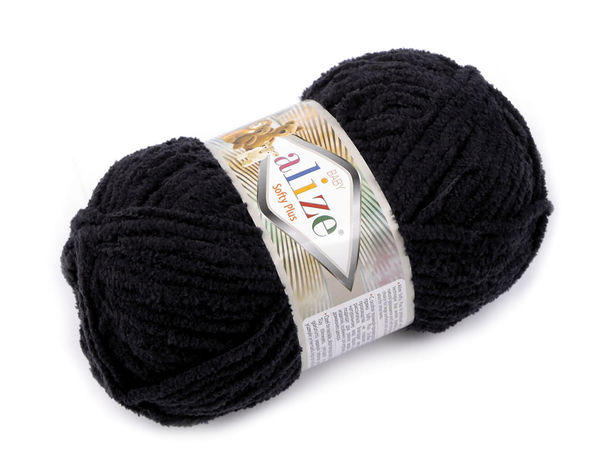 Fir chenille Alize Softy Plus pentru tricotat și croșetat - 100g fir premium plușat